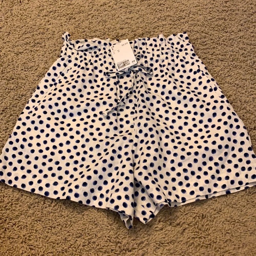 Blue dotted shorts - h&m never worn